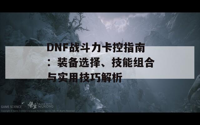 DNF战斗力卡控指南：装备选择、技能组合与实用技巧解析