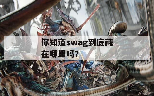 你知道swag到底藏在哪里吗？