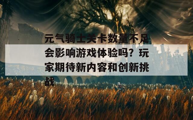 元气骑士关卡数量不足会影响游戏体验吗？玩家期待新内容和创新挑战