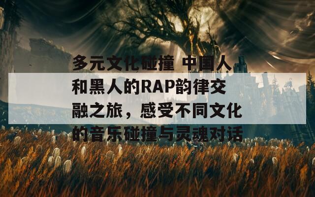 多元文化碰撞 中国人和黑人的RAP韵律交融之旅，感受不同文化的音乐碰撞与灵魂对话