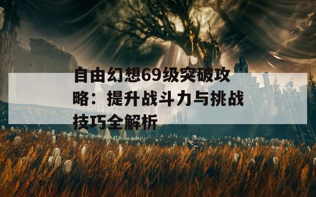 自由幻想69级突破攻略：提升战斗力与挑战技巧全解析