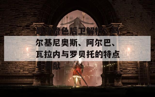 最佳橙色后卫解析：马尔基尼奥斯、阿尔巴、瓦拉内与罗贝托的特点与贡献