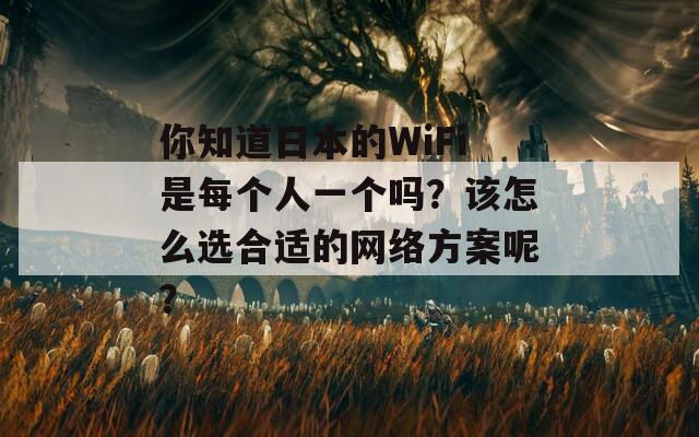 你知道日本的WiFi是每个人一个吗？该怎么选合适的网络方案呢？