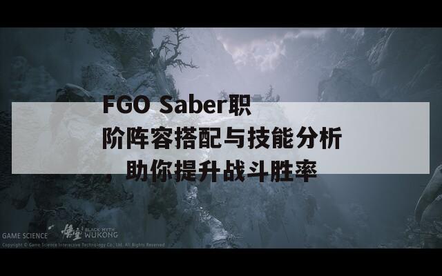 FGO Saber职阶阵容搭配与技能分析，助你提升战斗胜率