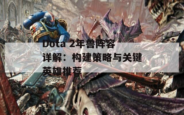 Dota 2年兽阵容详解：构建策略与关键英雄推荐