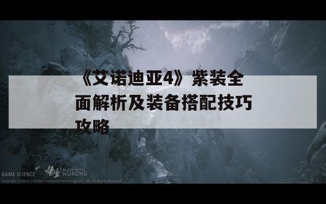 《艾诺迪亚4》紫装全面解析及装备搭配技巧攻略