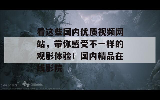 看这些国内优质视频网站，带你感受不一样的观影体验！国内精品在线影院