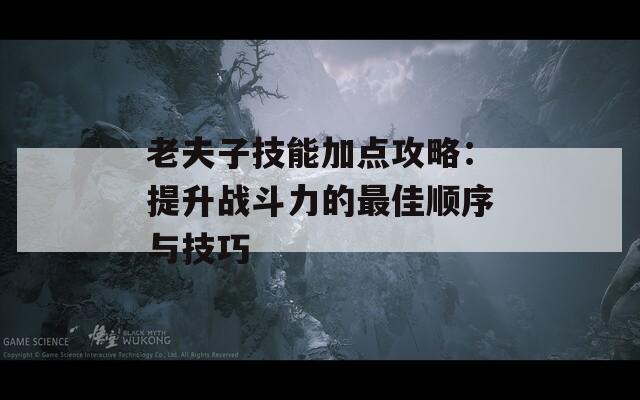 老夫子技能加点攻略：提升战斗力的最佳顺序与技巧