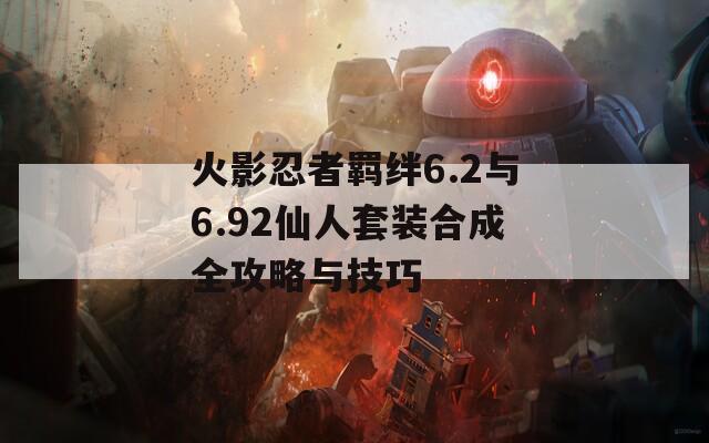 火影忍者羁绊6.2与6.92仙人套装合成全攻略与技巧